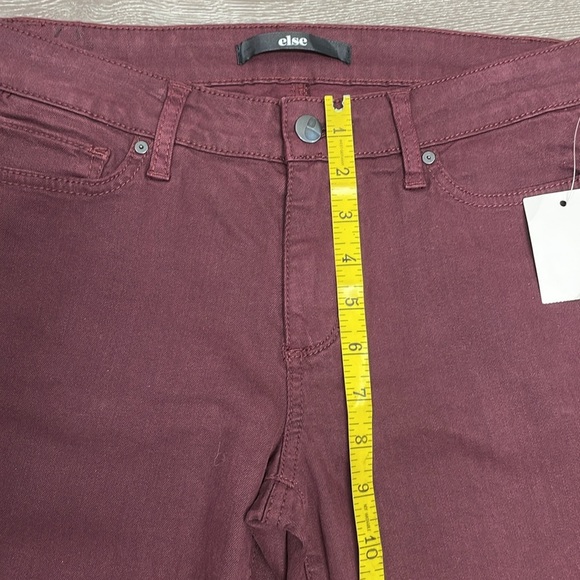 NWT else Malbec Wine Burgundy Skinny Denim Jeans 27 - Picture 10 of 16